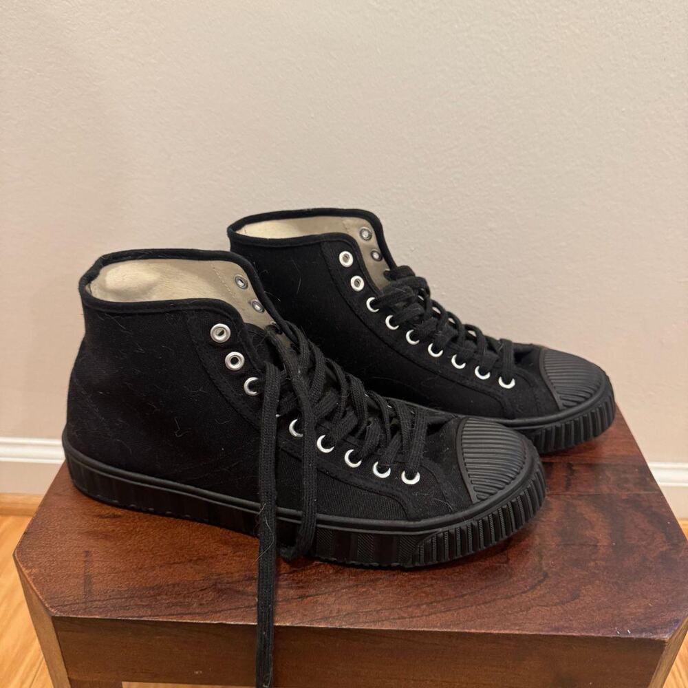 Zara black canvas high top - Picture 2 of 7